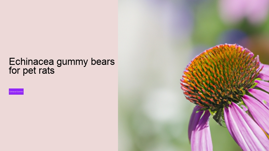 echinacea gummy bears for pet rats