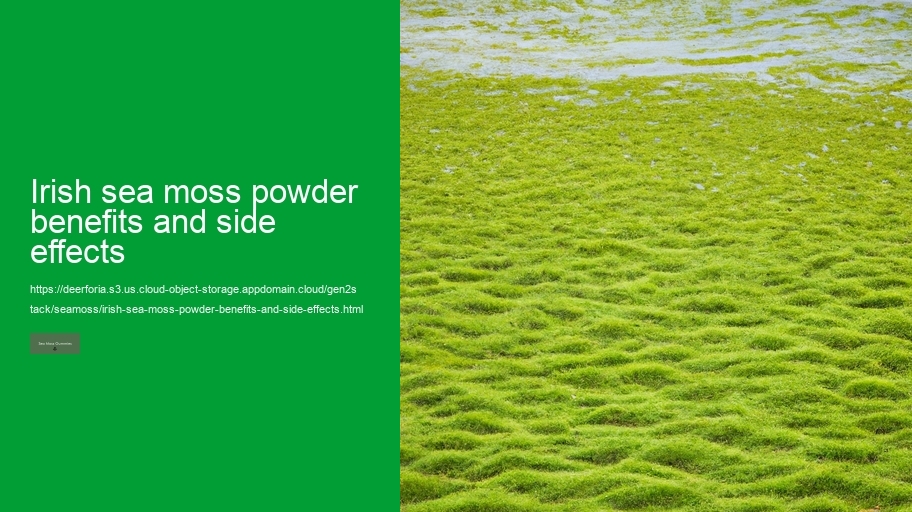 irish sea moss powder benefits and side effects